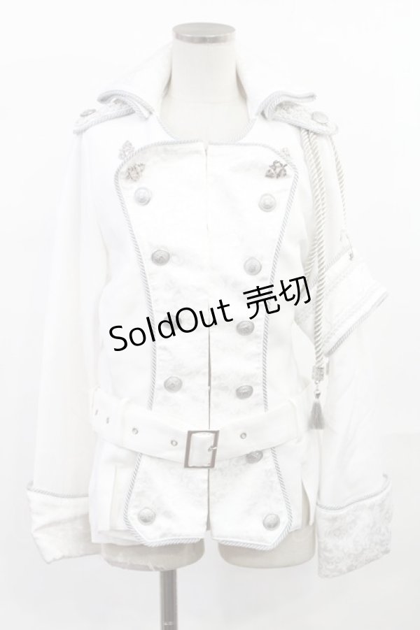 画像1: ALICE and the PIRATES / Captain Hollow ジャケット Free オフ白×シルバー H-25-07-04-1026-PA-JA-NS-ZH (1)