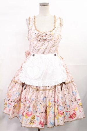 画像: metamorphose / Flavor Paradeエプロン付ジャンパースカート Free アイボリー H-25-07-04-1005-ME-OP-NS-ZH