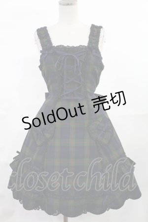 画像: Angelic Pretty / ハートポケットジャンパースカート FREE ネイビー H-25-07-04-1006-AP-OP-YZ-ZH