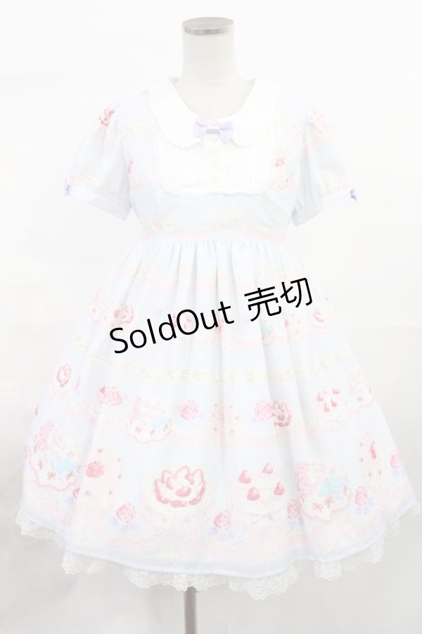 画像1: Angelic Pretty / ホイップShow Caseワンピース Free サックス H-25-07-04-1010-AP-OP-NS-ZH (1)