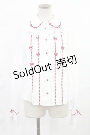 画像: BABY,THE STARS SHINE BRIGHT / La Patisserie〜Mon peche mignon〜ブラウス Free オフ/レッド H-25-07-04-1020-BA-BL-NS-ZH