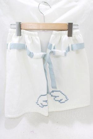 画像: ACDC RAG / ドットネコレッグウォーマー  ホワイト×パステルブルー H-25-07-04-060-PU-ZA-KB-ZH