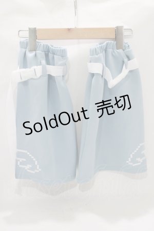 画像: ACDC RAG / ドットネコレッグウォーマー  パステルブルー×ホワイト H-25-07-04-061-PU-ZA-KB-ZH