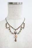 画像2: Michal Negrin / フラワーストーン2連ネックレス  ピンク H-25-07-04-070-LO-AC-KB-ZH (2)