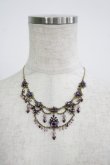 画像2: Michal Negrin / フラワーストーンネックレス  パープル H-25-07-04-072-LO-AC-KB-ZH (2)