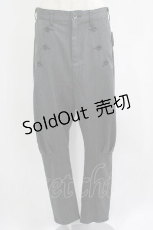 画像: BPN FOR MEN / ヘリンボーンジョッパーズパンツ  グレー H-25-07-04-023-GO-PA-KB-ZH