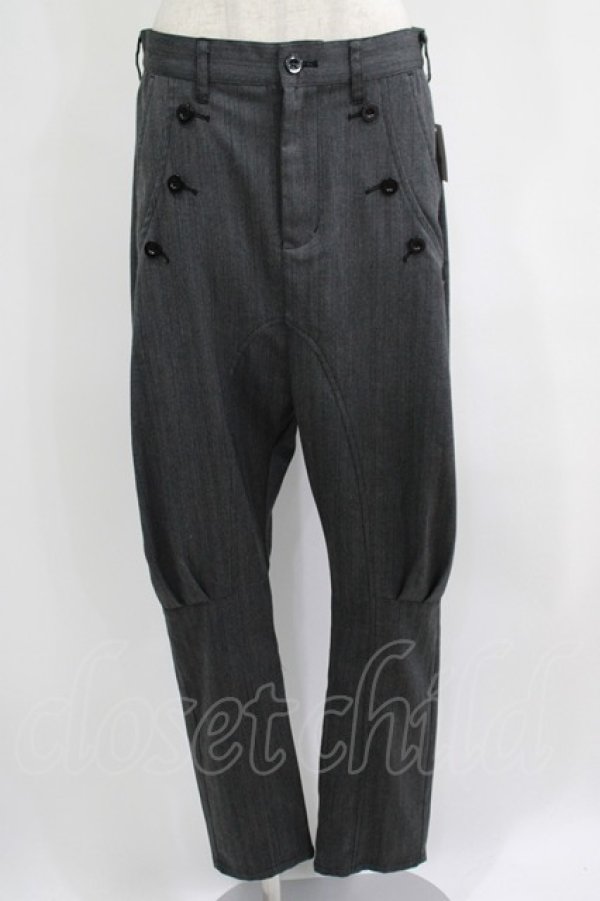 画像1: BPN FOR MEN / ヘリンボーンジョッパーズパンツ  グレー H-25-07-04-023-GO-PA-KB-ZH (1)