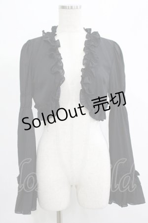 画像: ATELIER PIERROT / 姫袖ボレロ  黒 H-25-07-05-044-EL-TO-KB-ZH