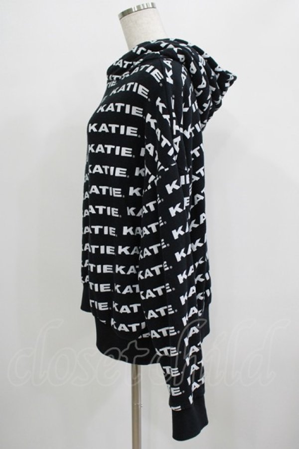 画像2: Katie / KATIE LOGO FAB BIG HOODIE FREE ブラック H-25-07-05-045-LO-TO-KB-ZH (2)