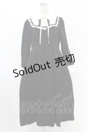 画像: axes femme / ヨークレースアップロングワンピース M ブラック H-25-07-05-1039-AX-OP-NS-ZH