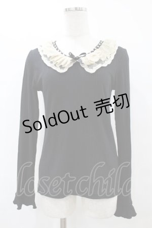 画像: axes femme / レース襟トップス M ブラック H-25-07-05-1059-AX-BL-NS-ZH