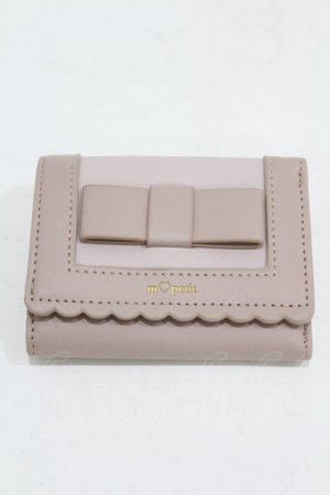 画像: m petit by misako / AMスカラップ3折財布  ピンク H-25-07-05-1007-LO-ZA-NS-ZH