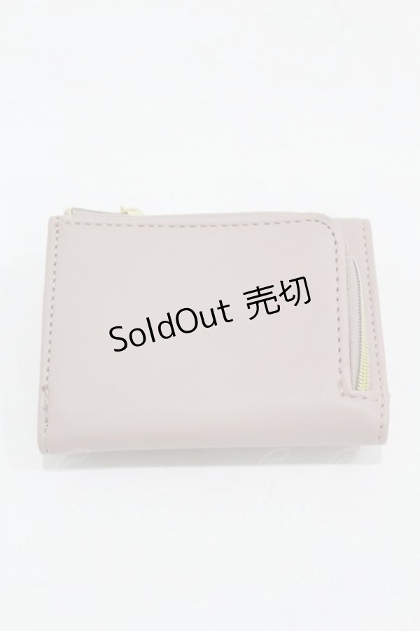 画像2: m petit by misako / AMスカラップ3折財布  ピンク H-25-07-05-1007-LO-ZA-NS-ZH (2)
