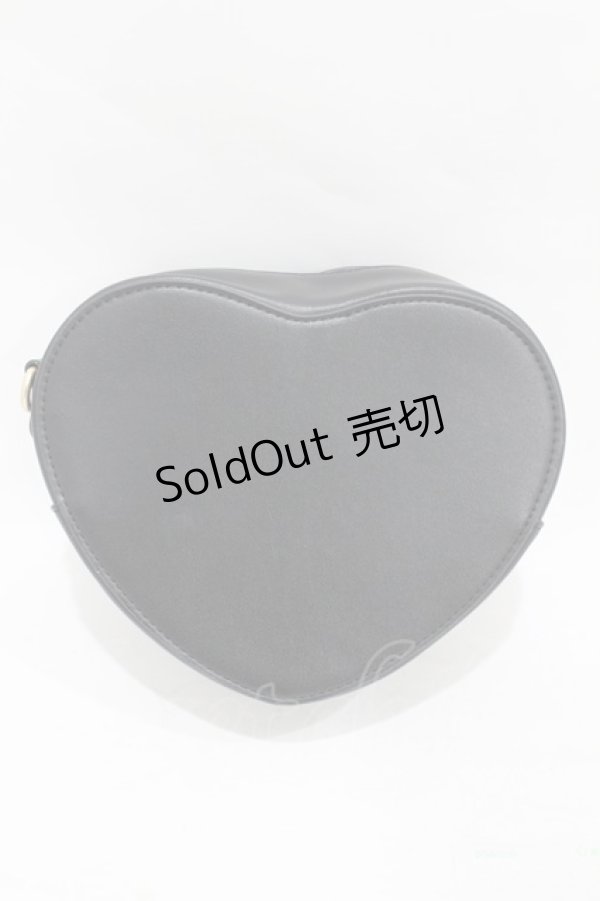 画像2: m petit by misako / AMハートリボンSLD  ブラック H-25-07-05-1014-LO-BG-NS-ZH (2)