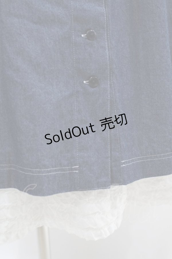 画像4: PINK HOUSE / 裾フリルロングスカート Free ブルー H-25-07-05-1031-LO-SK-NS-ZH (4)