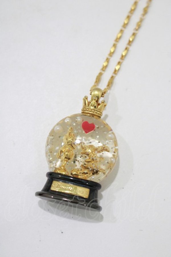 画像1: Q-pot. / Mickey＆Minnie's Dreamy Snow Dome Necklace   H-25-07-05-075-QP-AC-KB-ZH (1)