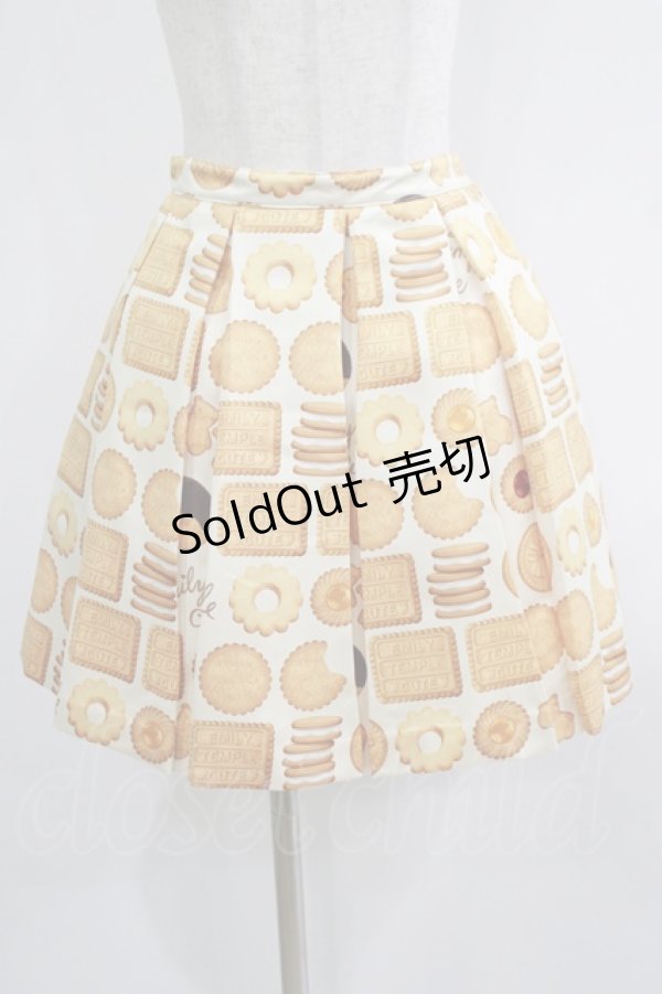 画像1: Emily Temple cute / MILK BISCUITプリーツスカート M アイボリー H-25-07-05-013-ET-SK-KB-ZH (1)