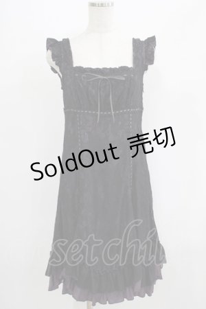 画像: BPN / レースフリルワンピース  パープル×ブラック H-25-07-05-016-GO-OP-KB-ZH
