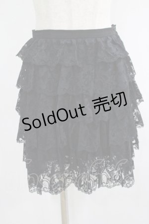 画像: BPN / レーススカート  黒 H-25-07-05-023-GO-SK-KB-ZH