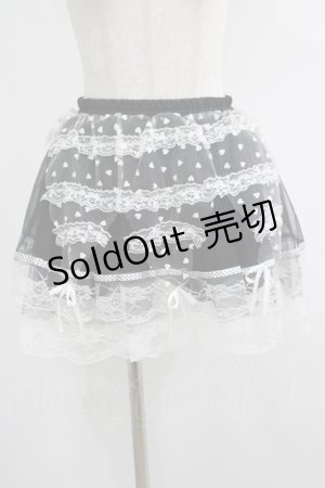 画像: Drug Honey / チュールレーススカート  黒×白 H-25-07-05-024-PU-SK-KB-ZH