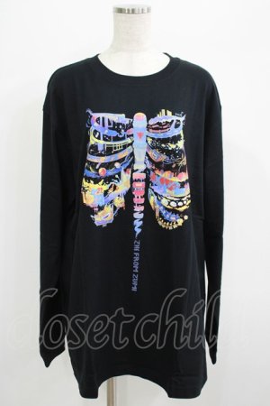 画像: QOOZA / QOOZA×zumi Costal Long Sleeve Tee  黒 H-25-07-06-031-PU-TO-KB-ZH