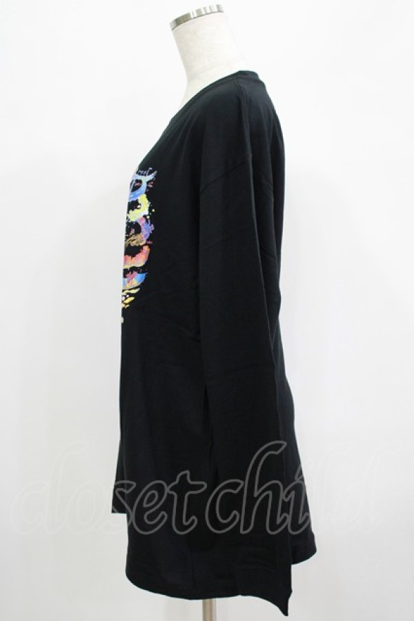 画像2: QOOZA / QOOZA×zumi Costal Long Sleeve Tee  黒 H-25-07-06-031-PU-TO-KB-ZH (2)