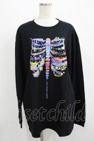 画像: QOOZA / QOOZA×zumi Costal Long Sleeve Tee  黒 H-25-07-06-033-PU-TO-KB-ZH