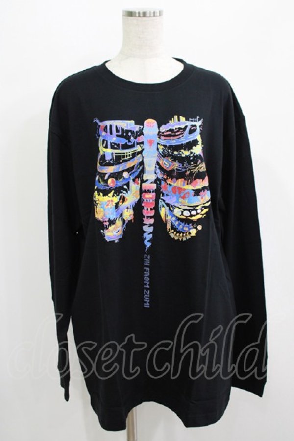 画像1: QOOZA / QOOZA×zumi Costal Long Sleeve Tee  黒 H-25-07-06-033-PU-TO-KB-ZH (1)