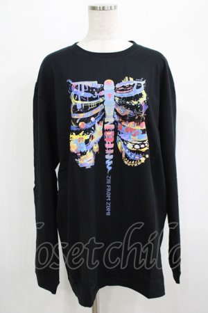 画像: QOOZA / QOOZA×zumi Costal Long Sleeve Tee  黒 H-25-07-06-037-PU-TO-KB-ZH