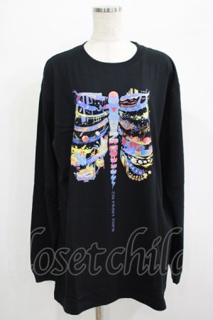 画像: QOOZA / QOOZA×zumi Costal Long Sleeve Tee  黒 H-25-07-06-040-PU-TO-KB-ZH