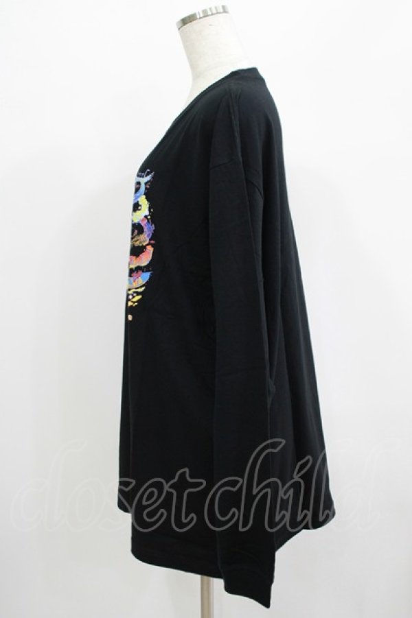 画像2: QOOZA / QOOZA×zumi Costal Long Sleeve Tee  黒 H-25-07-06-040-PU-TO-KB-ZH (2)