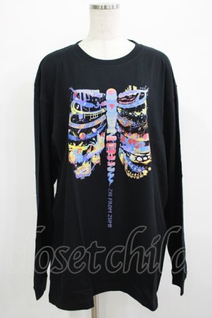 画像: QOOZA / QOOZA×zumi Costal Long Sleeve Tee  黒 H-25-07-06-041-PU-TO-KB-ZH