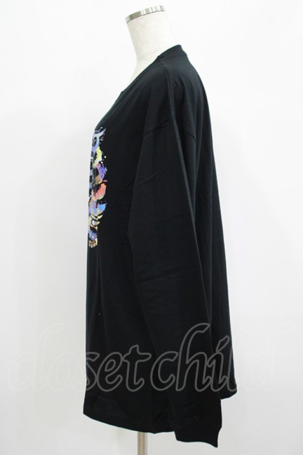 画像2: QOOZA / QOOZA×zumi Costal Long Sleeve Tee  黒 H-25-07-06-042-PU-TO-KB-ZH (2)