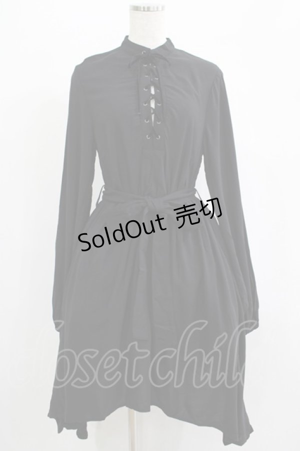 画像1: KILL STAR / DUALITY DRESS S ブラック H-25-10-24-041-SL-OP-KB-ZH (1)