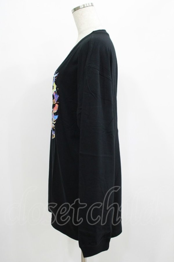 画像2: QOOZA / QOOZA×zumi Costal Long Sleeve Tee  黒 H-25-07-06-047-PU-TO-KB-OS (2)