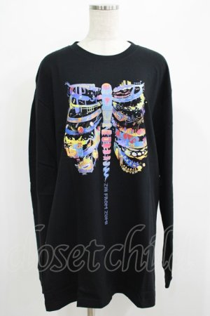 画像: QOOZA / QOOZA×zumi Costal Long Sleeve Tee  黒 H-25-07-06-050-PU-TO-KB-ZH
