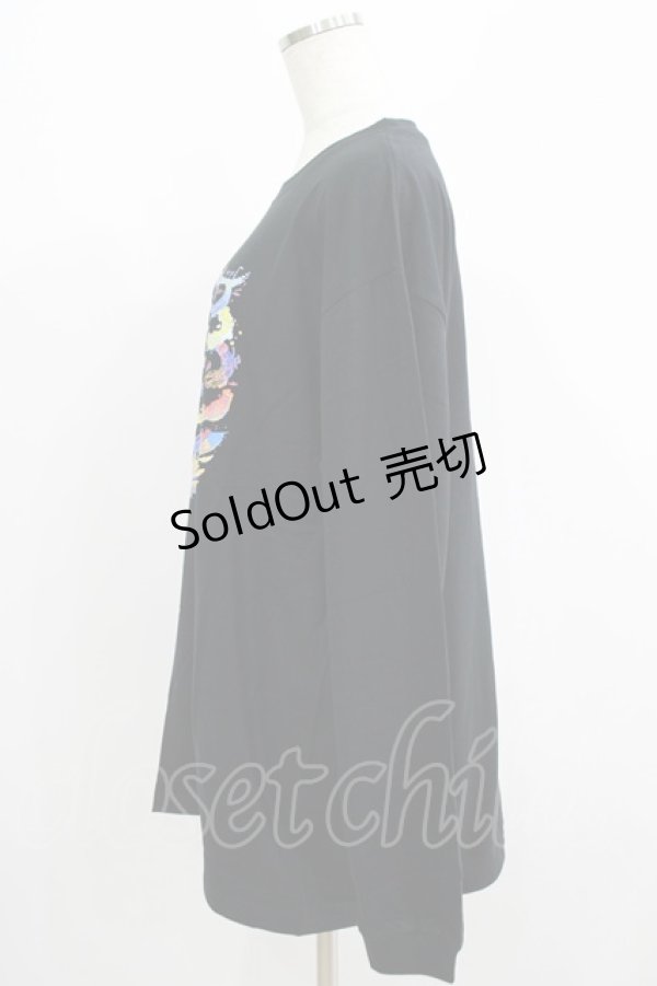 画像2: QOOZA / QOOZA×zumi Costal Long Sleeve Tee  黒 H-25-07-06-051-PU-TO-KB-ZS (2)