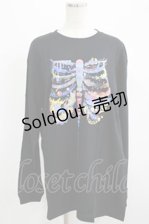 画像: QOOZA / QOOZA×zumi Costal Long Sleeve Tee  黒 H-25-07-06-057-PU-TO-KB-ZH