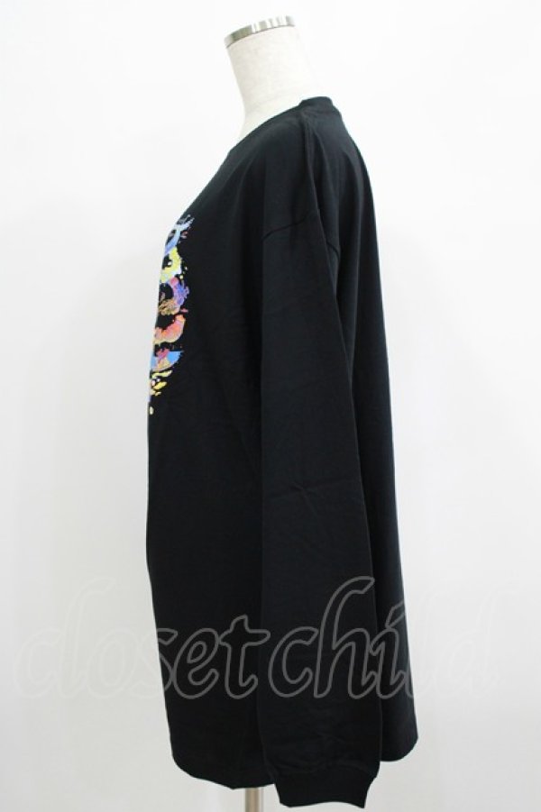 画像2: QOOZA / QOOZA×zumi Costal Long Sleeve Tee  黒 H-25-07-06-058-PU-TO-KB-ZH (2)