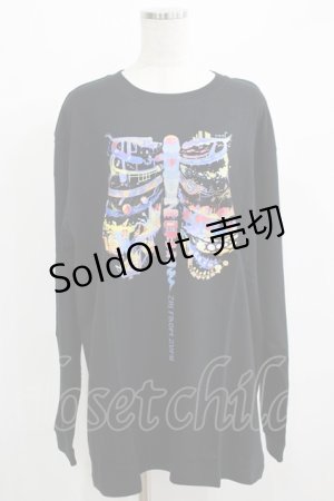 画像: QOOZA / QOOZA×zumi Costal Long Sleeve Tee  黒 H-25-07-06-059-PU-TO-KB-ZI