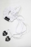 画像1: MORPH8NE / Bonie Scrunchies  白 H-25-07-06-064-PU-AC-KB-ZH (1)