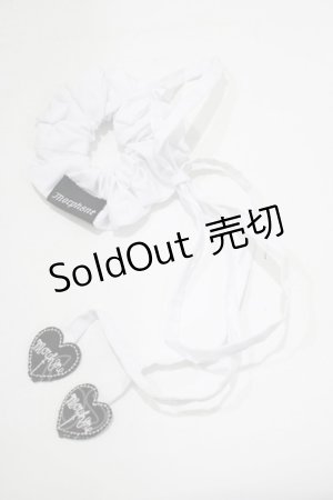 画像: MORPH8NE / Bonie Scrunchies  白 H-25-07-06-064-PU-AC-KB-ZH