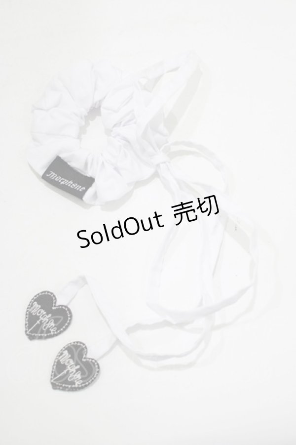 画像1: MORPH8NE / Bonie Scrunchies  白 H-25-07-06-064-PU-AC-KB-ZH (1)