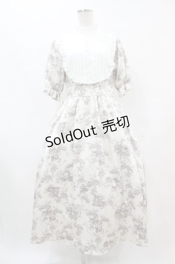 画像1: m petit by misako / AM*トワルドジュイワンピース M オフ H-25-07-06-1043-LO-OP-NS-ZH (1)