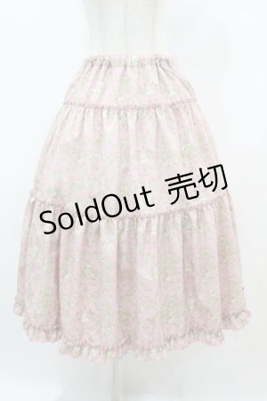 画像: m petit by misako / NINA'S RVパニエスカート L ピンク/アイボリー リバーシブル H-25-07-06-1048-LO-SK-NS-ZH