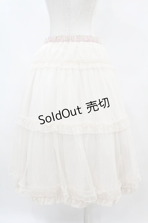 画像4: m petit by misako / NINA'S RVパニエスカート L ピンク/アイボリー リバーシブル H-25-07-06-1048-LO-SK-NS-ZH (4)