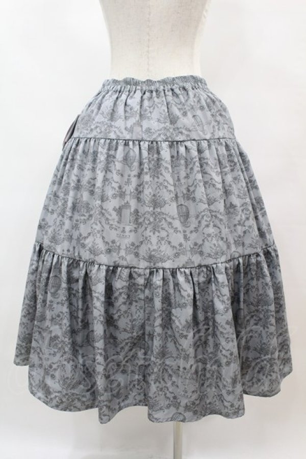画像2: m petit by misako / NINA’Sコラボ トワルドジュイリバーシブルスカート L グレー/ブラックリバーシブル H-25-07-06-1049-LO-SK-NS-ZH (2)