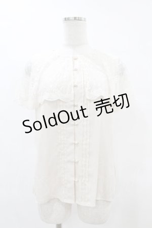 画像: an another angelus / レースケープ衿ブラウス Free IVORY H-25-07-06-1057-CA-BL-NS-ZH