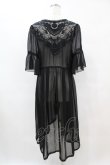 画像2: axes femme / バックレースデザインガウン M ブラック H-25-07-06-1061-AX-TO-NS-ZH (2)