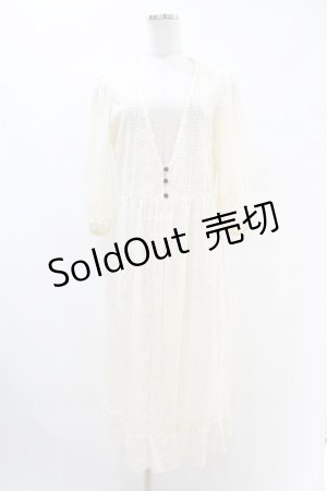 画像: axes femme / 総レースガウン M 生成り H-25-07-06-1069-AX-TO-NS-ZH